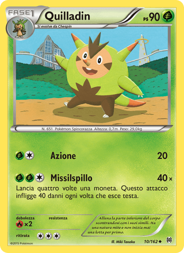 Quilladin, card 10 from Turbo Blitz