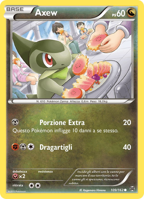 Axew, card 109 from Turbo Blitz