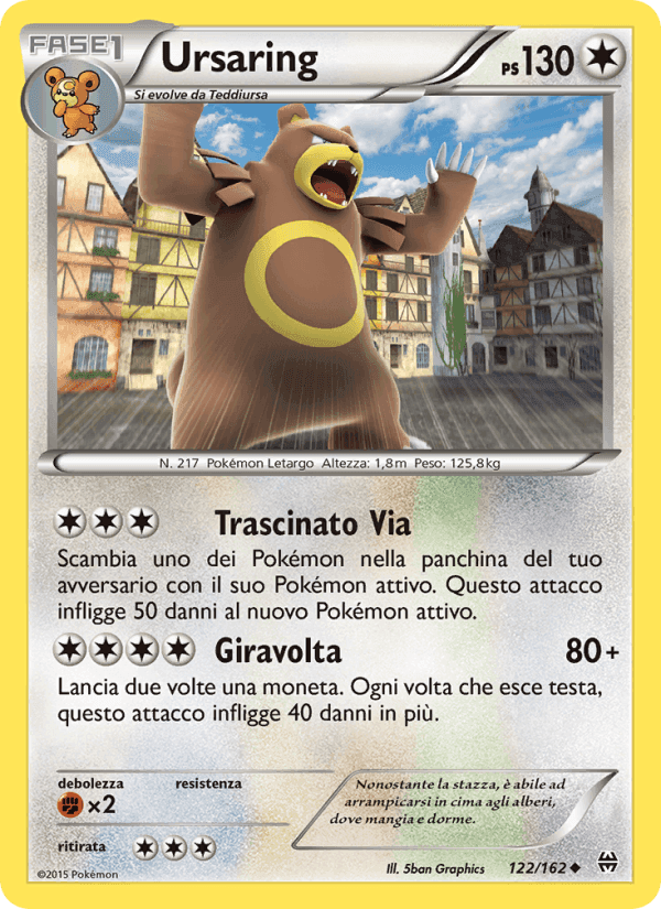 Ursaring, carta 122 de Turbo Blitz