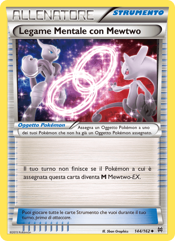 Legame Mentale con Mewtwo, carta 144 di Turbo Blitz