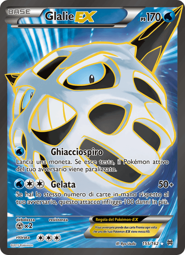 Glalie EX, carta 155 di Turbo Blitz