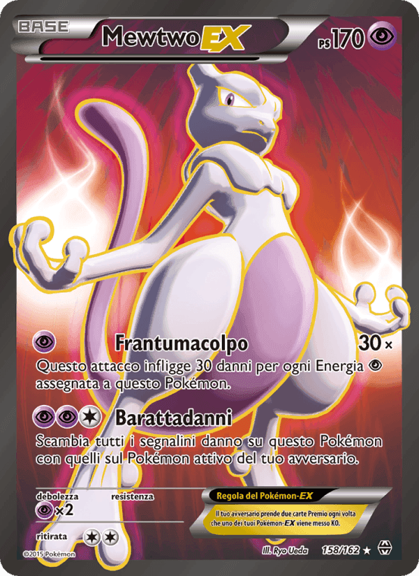 Mewtwo EX, carta 158 di Turbo Blitz