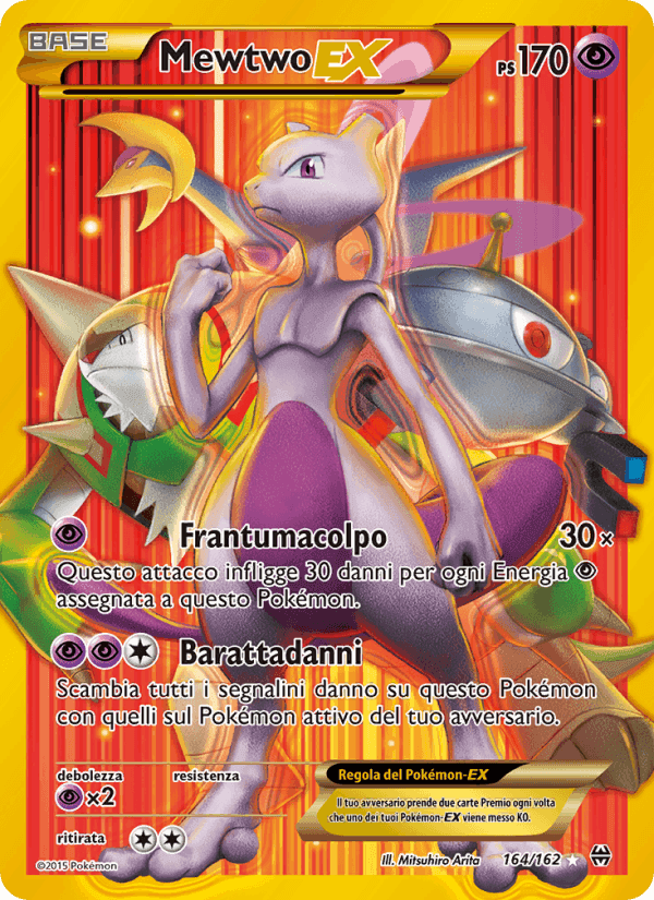 Mewtwo EX, carta 164 di Turbo Blitz