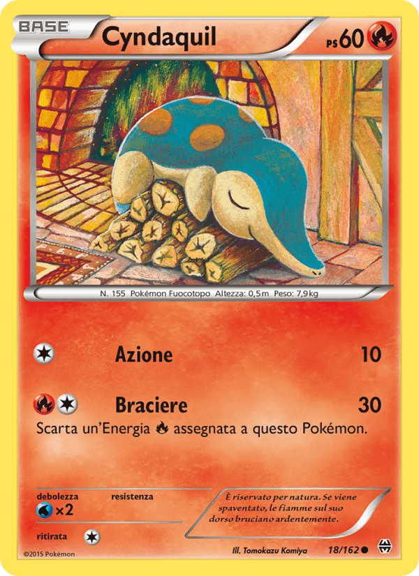 Cyndaquil, carta 18 de Turbo Blitz