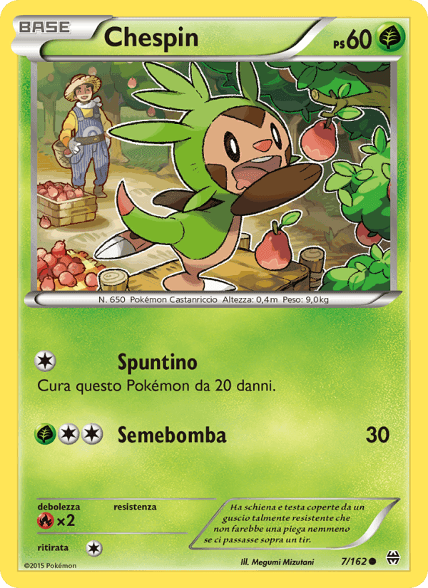 Chespin, carta 7 de Turbo Blitz