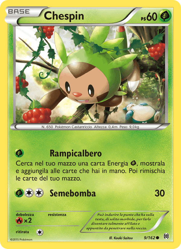 Chespin, carta 9 de Turbo Blitz