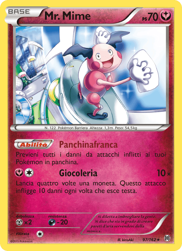 Mr. Mime, carta 97 di Turbo Blitz