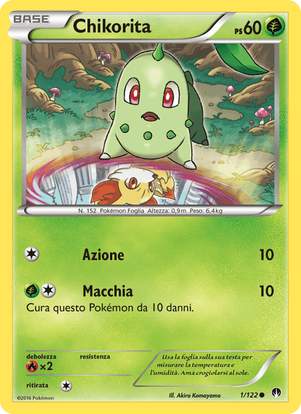 Chikorita, card 1 from Turbo Crash
