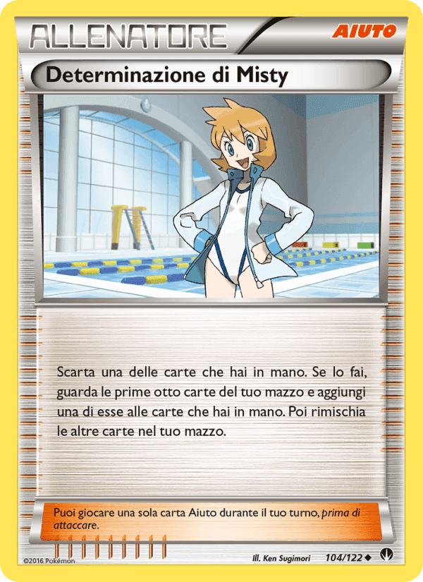 Determinazione di Misty, card 104 from Turbo Crash