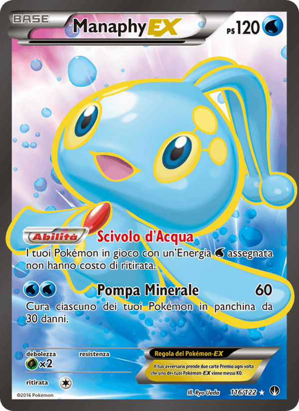 Manaphy EX, carta 116 di Turbo Crash
