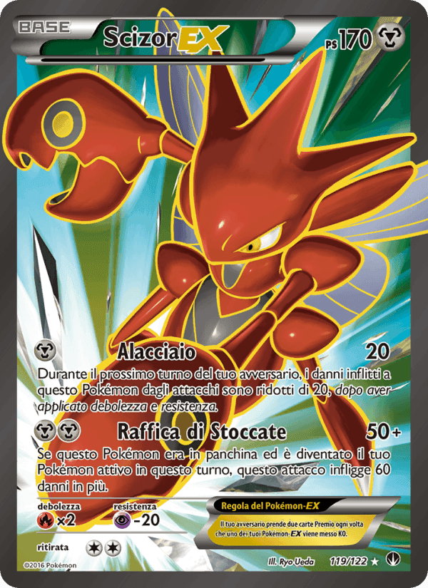 Scizor EX, carta 119 di Turbo Crash