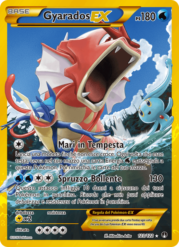 Gyarados EX, carta 123 di Turbo Crash