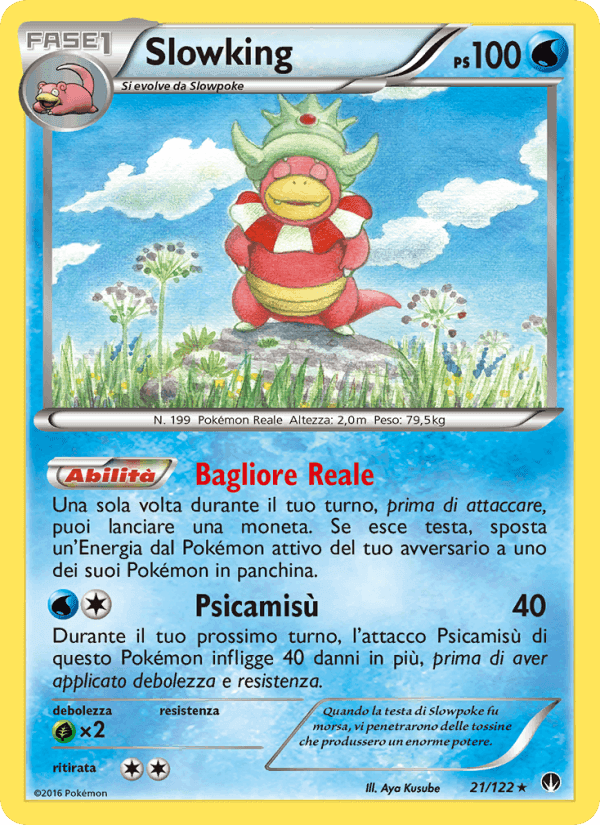 Slowking, carta 21 di Turbo Crash