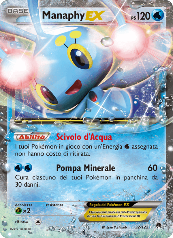 Manaphy EX, carta 32 di Turbo Crash