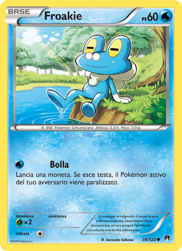 Froakie, carta 38 de Turbo Crash