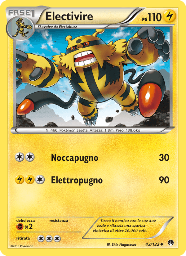 Electivire, card 43 from Turbo Crash