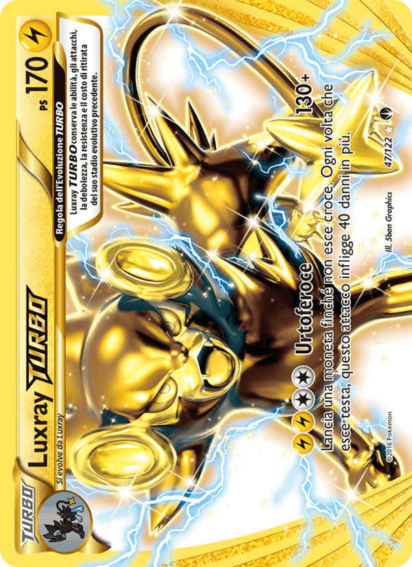 Luxray TURBO, card 47 from Turbo Crash