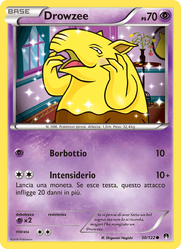 Drowzee, carta 50 de Turbo Crash