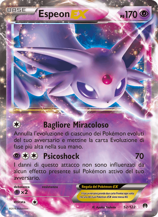 Espeon EX, card 52 from Turbo Crash