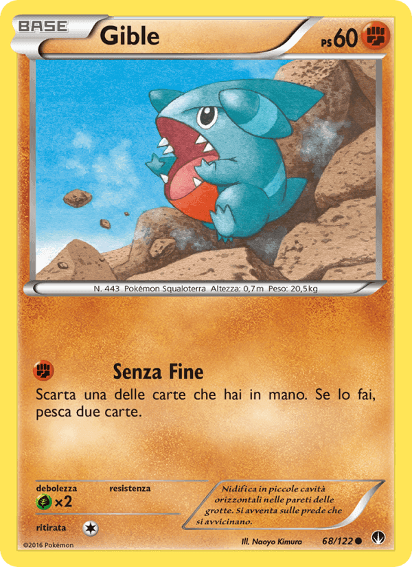 Gible, carta 68 di Turbo Crash