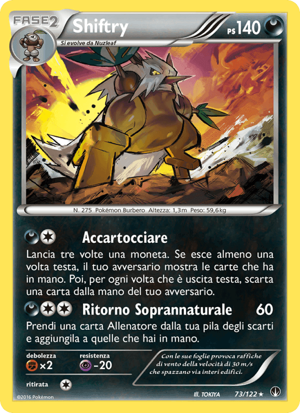 Shiftry, carta 73 de Turbo Crash