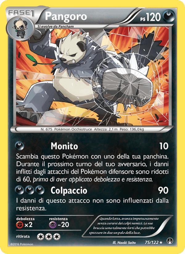 Pangoro, carta 75 di Turbo Crash