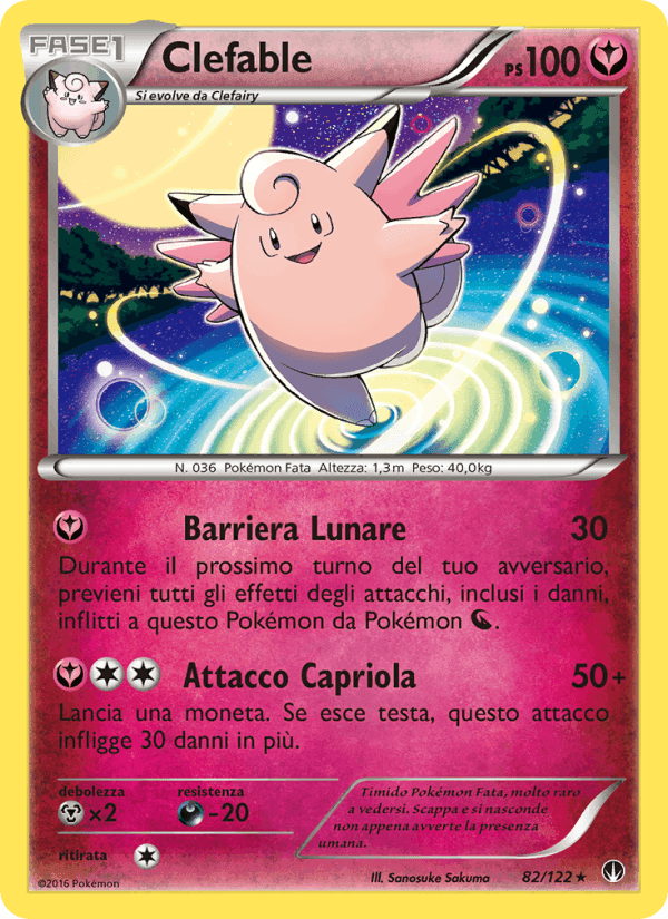Clefable, carta 82 di Turbo Crash