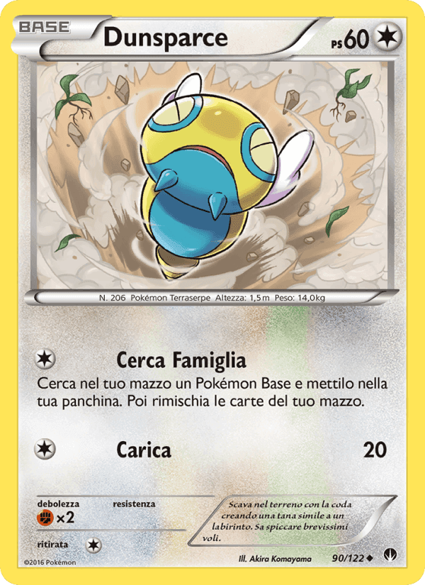 Dunsparce, carta 90 di Turbo Crash