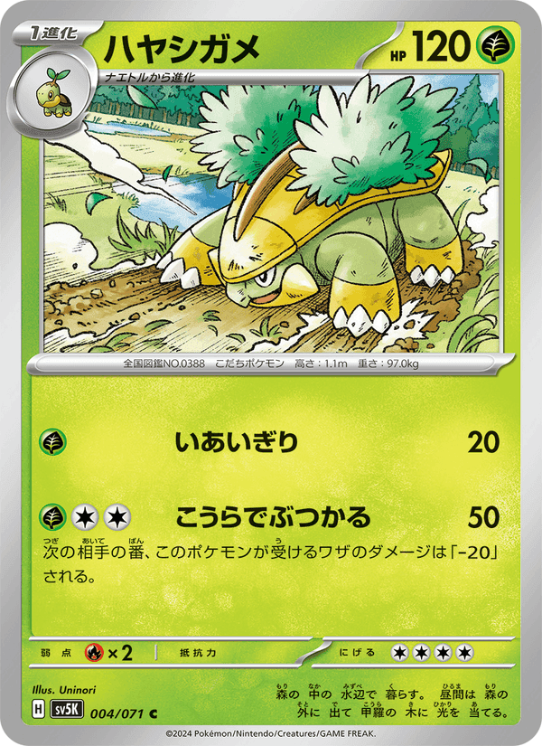 ハヤシガメ, card 004 from ワイルドフォース