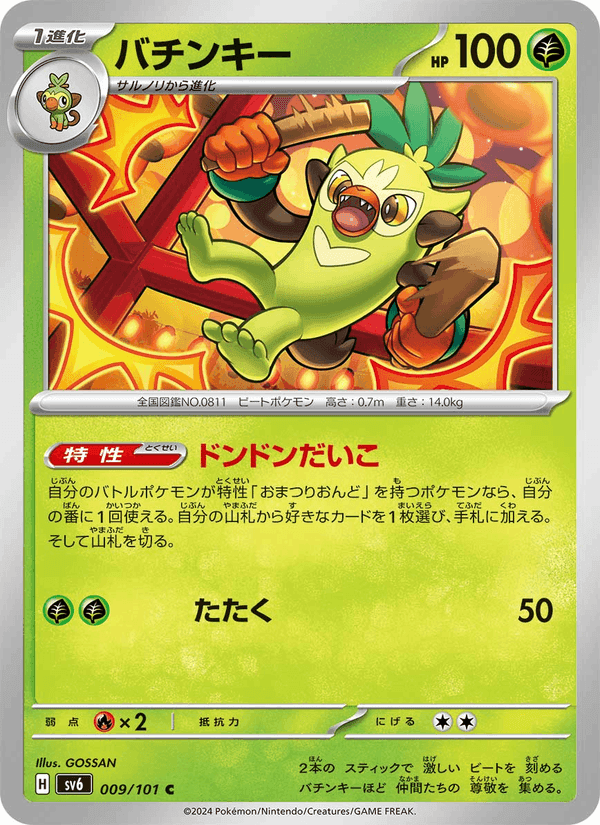 バチンキー, carte 009 de 変幻の仮面