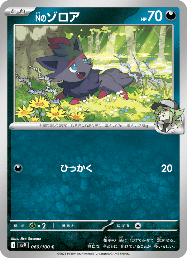 Nのゾロア, card 060 from バトルパートナーズ