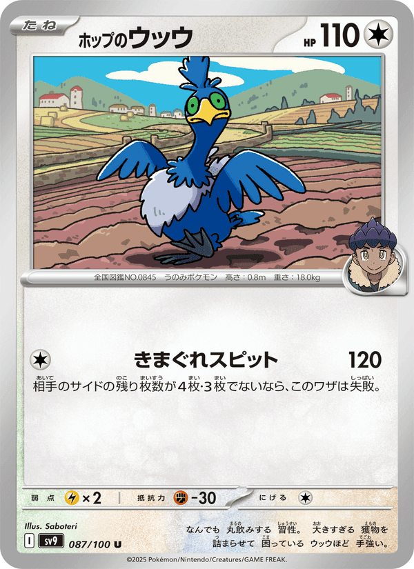 ホップのウッウ, card 087 from バトルパートナーズ