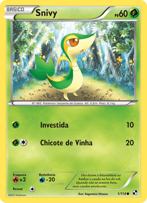 Snivy, carte 1 de Black & White