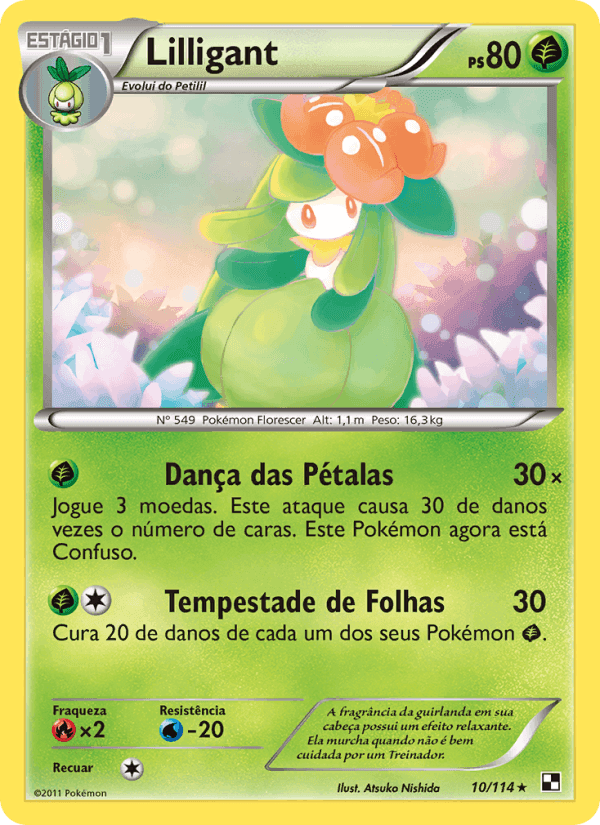 Lilligant, card 10 from Black & White