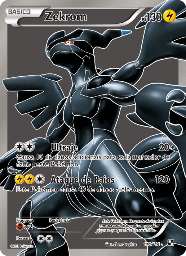 Zekrom, card 114 from Black & White