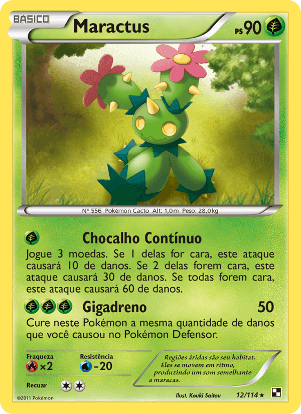 Maractus, carta 12 de Black & White