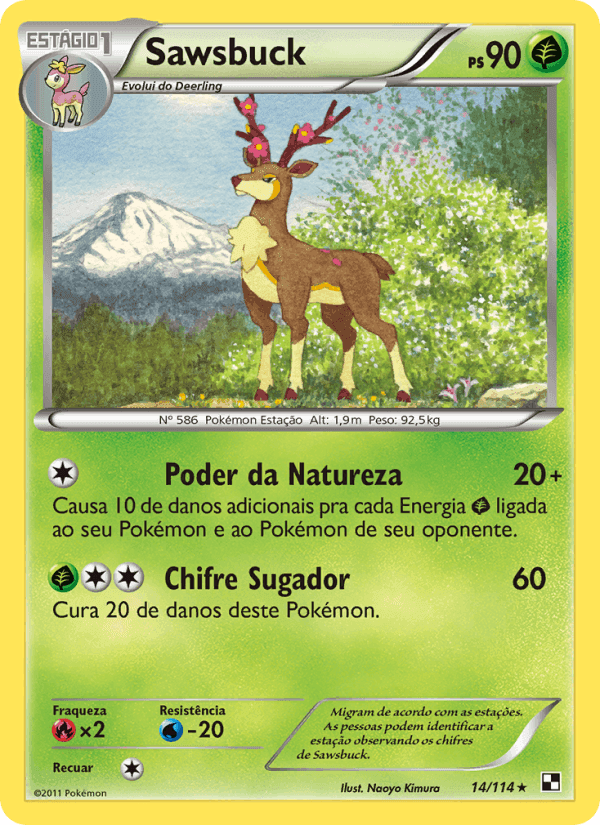 Sawsbuck, carta 14 de Black & White