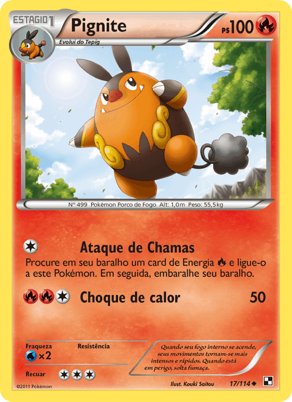 Pignite, carta 17 de Black & White