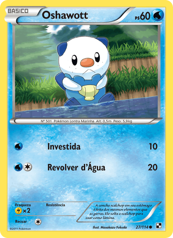 Oshawott, carta 27 di Black & White