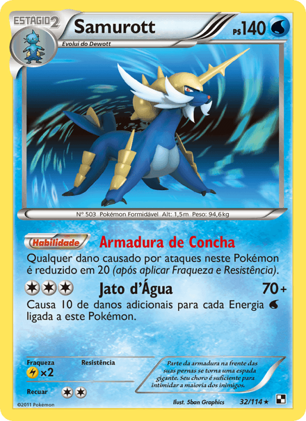 Samurott, carta 32 de Black & White