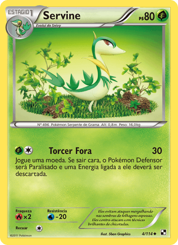 Servine, carta 4 de Black & White