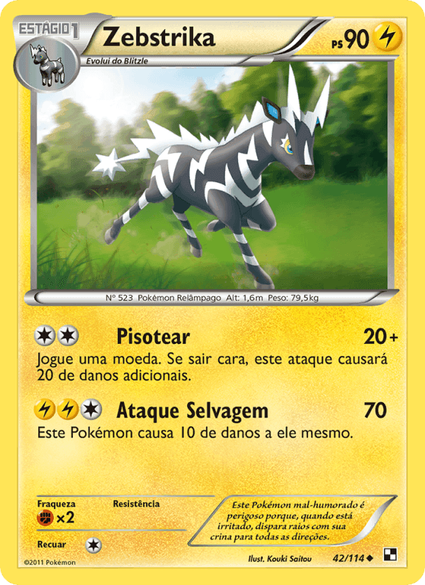 Zebstrika, carta 42 de Black & White