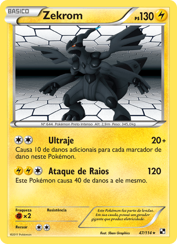 Zekrom, carte 47 de Black & White