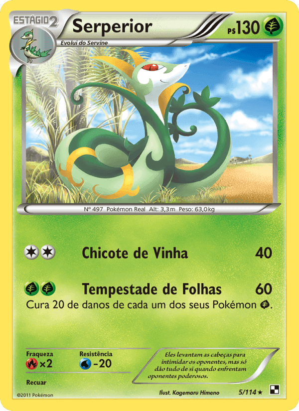 Serperior, carta 5 di Black & White