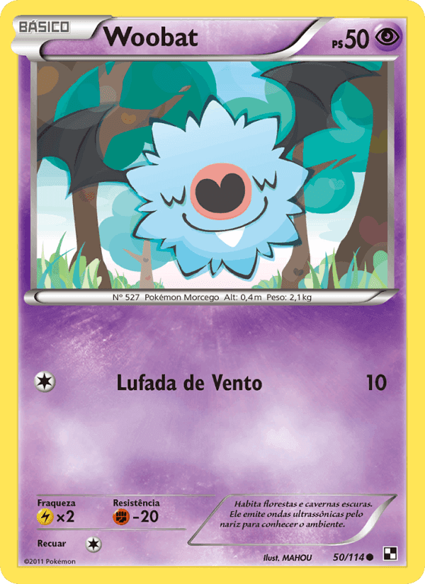 Woobat, carte 50 de Black & White