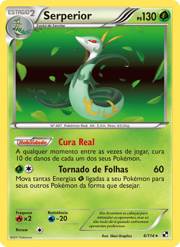 Serperior, carta 6 de Black & White