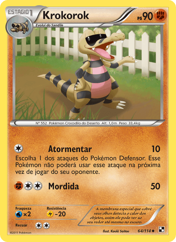 Krokorok, card 64 from Black & White