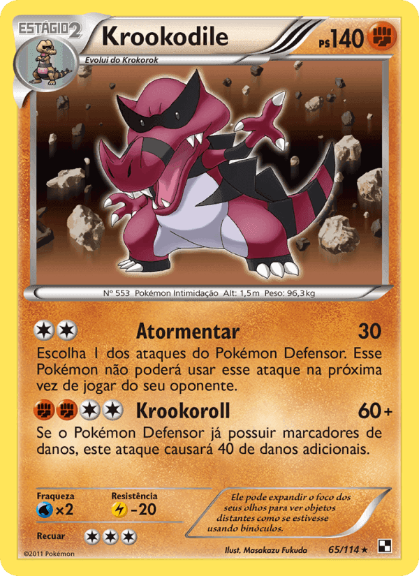 Krookodile, carta 65 di Black & White