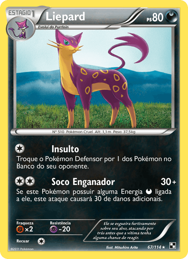 Liepard, card 67 from Black & White