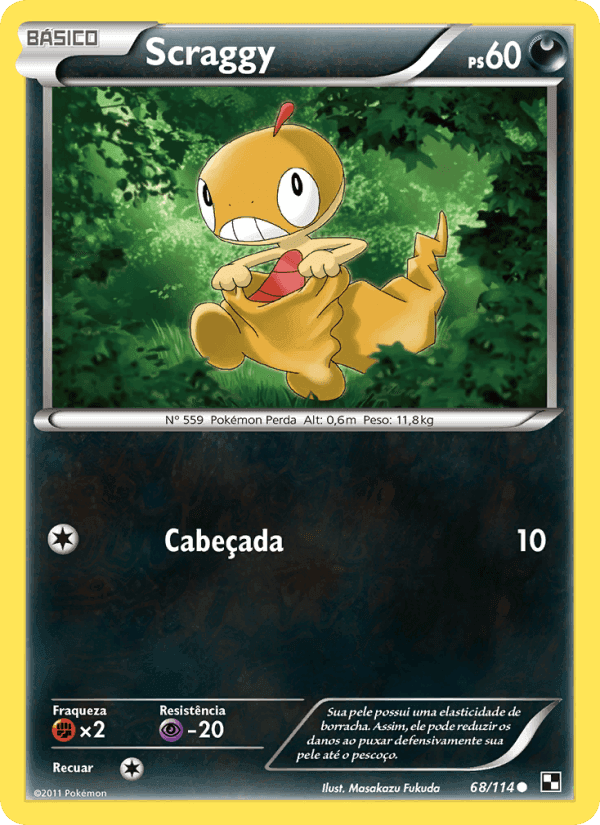 Scraggy, carta 68 de Black & White